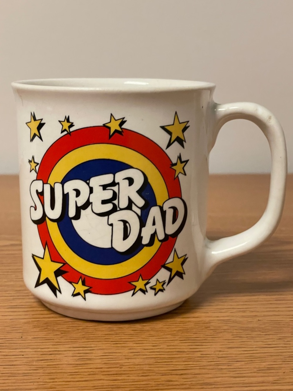 Vintage Emson Super Dad Ceramic Coffee Cup Mug 8oz